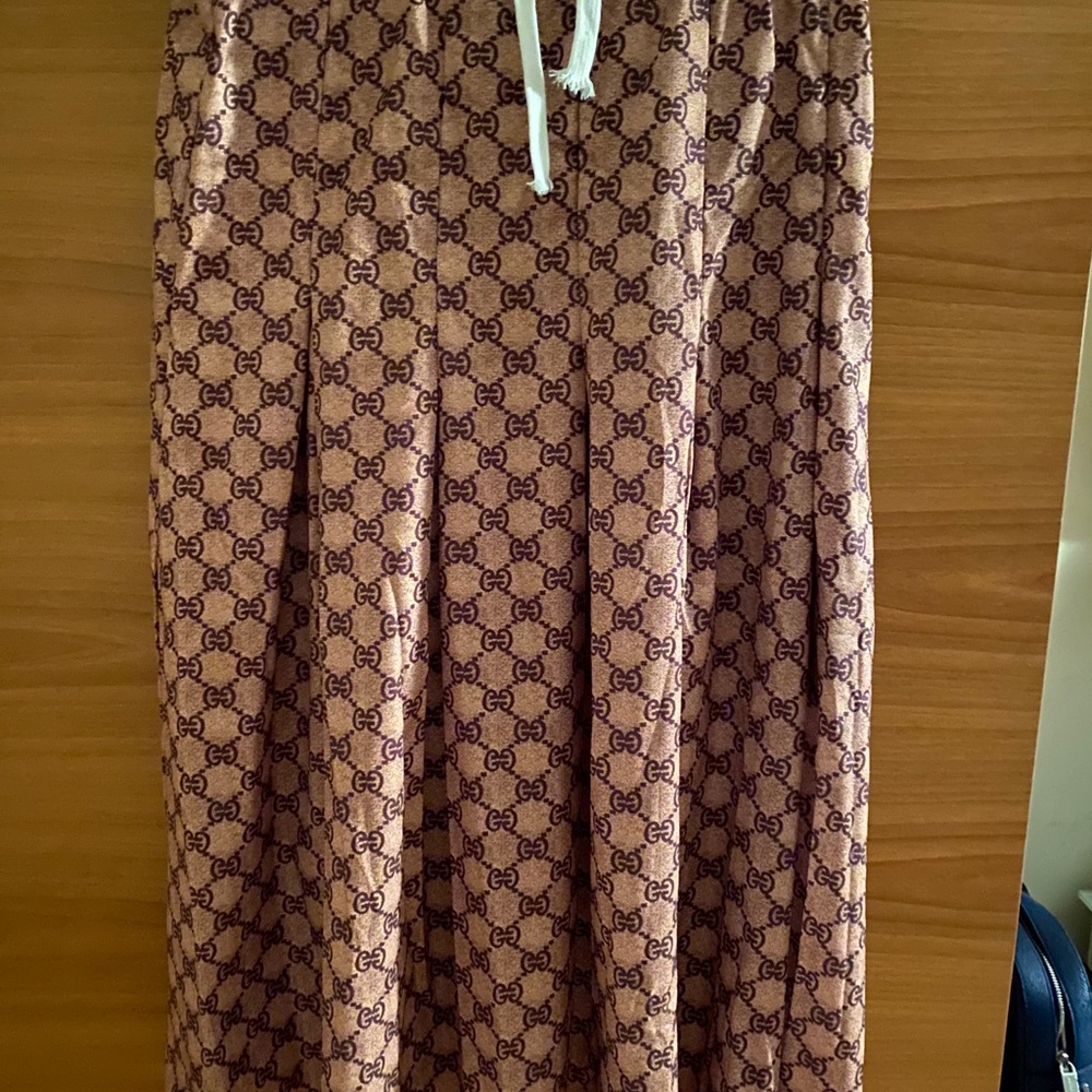 Gucci medi skirt gg-jersey in brown
